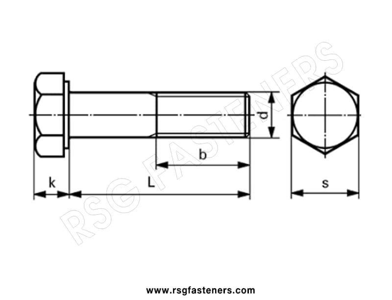 hex bolt din 931 4