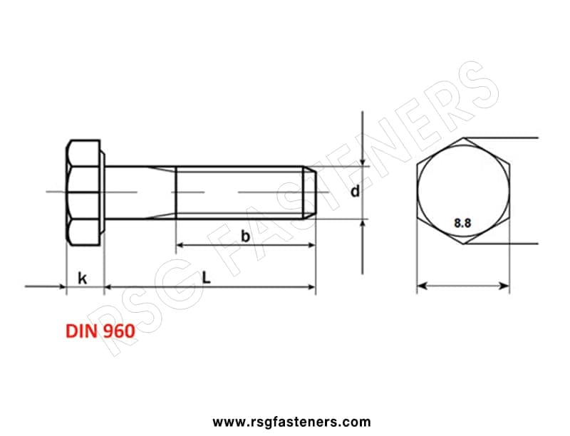 hex bolt din 960 4